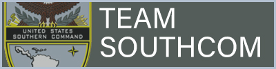 TEAM SOUTHCOM button. Links to Team SOUTHCOM page. TEAM SOUTHCOM button. Links to Team SOUTHCOM page.